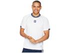 Adidas Skateboarding Athleisure Jersey (white/noble Indigo/shock Green) Men's Short Sleeve Pullover