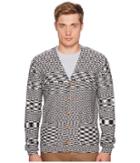 Missoni Check/spacedye Cardigan (navy/white) Men's Sweater