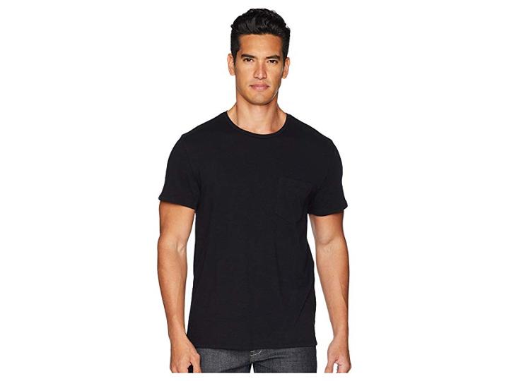 Hudson Crew Neck Pocket Tee (black) Men's T Shirt