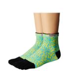 Injinji Run Lightweight Mini Crew 2-pack (fern) Women's Crew Cut Socks Shoes