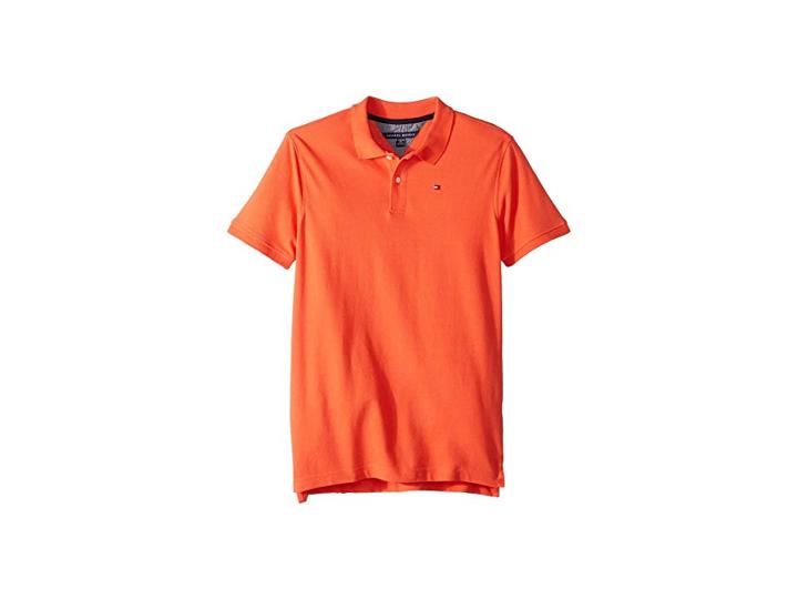 Tommy Hilfiger Kids Ivy Polo (big Kids) (coral Sunset) Boy's Clothing