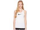 Nike Pro Mesh Training Tank (white/black) Women's Sleeveless