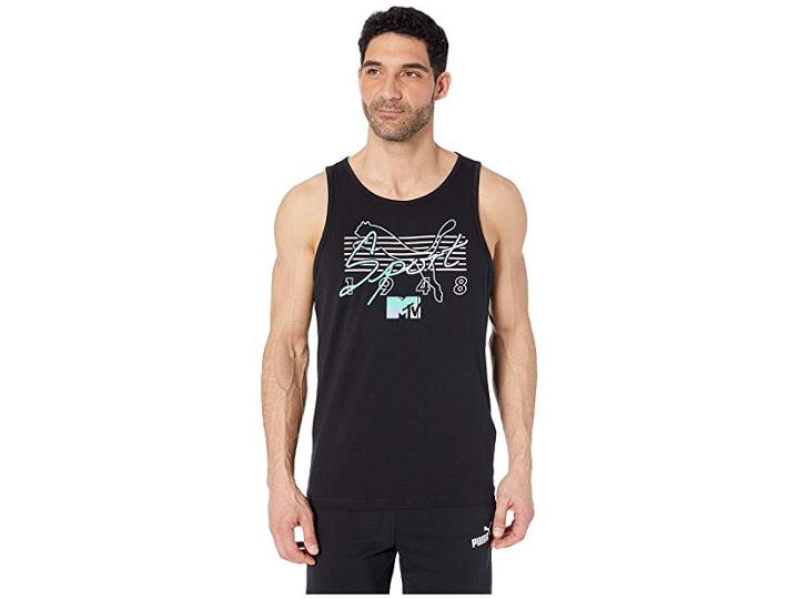 Puma Puma X Mtv Tank (puma Black) Men's Clothing
