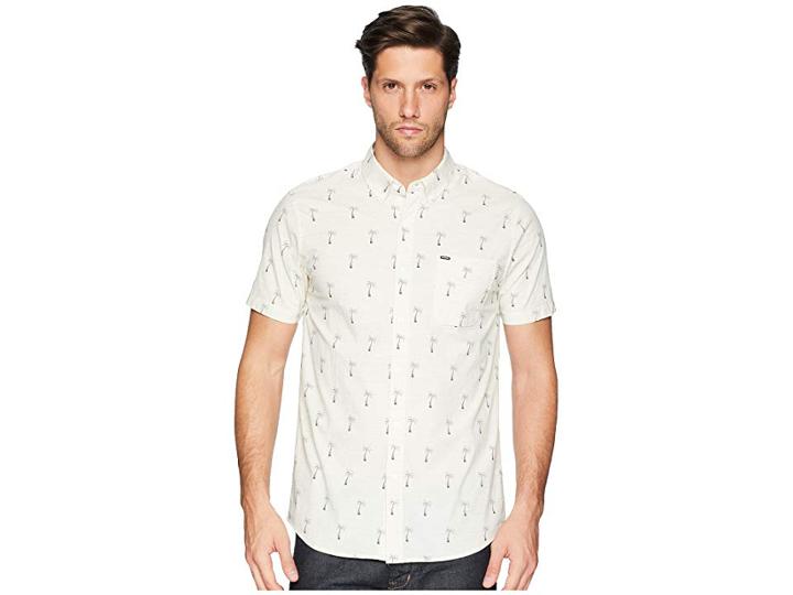 Rip Curl Riviera Short Sleeve Shirt (off-white) Men's Clothing
