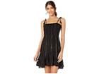 Angie Lurex Smocked Dress (black) Women's Dress