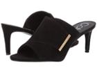 Calvin Klein Carine (black Kid Suede) Women's Wedge Shoes