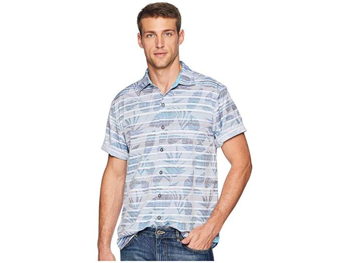 Tommy Bahama Playa Of Paradise Shirt (seagrove) Men's Short Sleeve Button Up