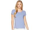 White Sierra Kalahari Ii Odor Free Short Sleeve Tee (blue Violet) Women's Short Sleeve Pullover