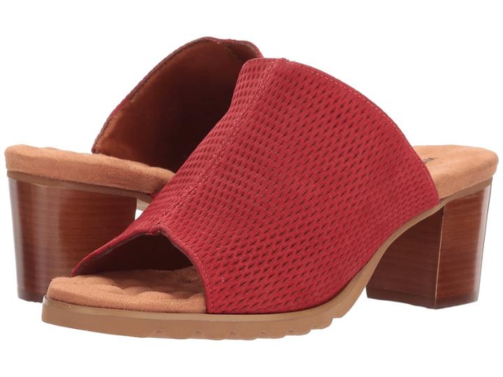Walking Cradles Nia (red Stamped Nubuck) Women's 1-2 Inch Heel Shoes