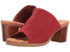 Walking Cradles Nia (red Stamped Nubuck) Women's 1-2 Inch Heel Shoes