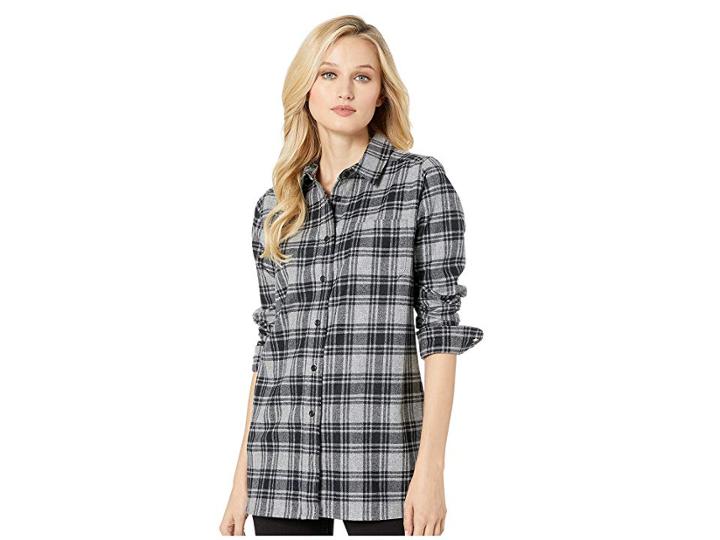 Pendleton One-pocket Tunic (grey/black Plaid) Women's Blouse