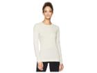 Smartwool Nts Mid 250 Crew Top (moonbeam Heather) Women's Long Sleeve Pullover