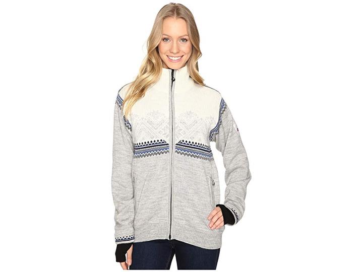 Dale Of Norway Glittertind Jacket (grey/off-white) Women's Coat