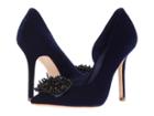 Donna Karan Dre Pump (sapphire Velvet) High Heels