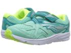 Saucony Kids Ride 9 (toddler/little Kid) (turquoise) Girls Shoes