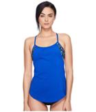 Tyr Edessa Shea 2-in-1 Tank Top (navy/multi) Women's Swimwear