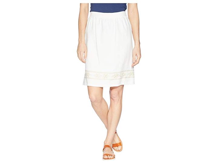 Pendleton Embroidered Hem Skirt (marshmallow/sandshell) Women's Skirt