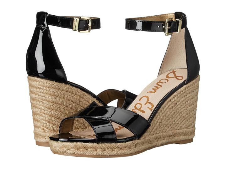 Sam Edelman Brenda (black Patent) Women's Wedge Shoes