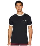 Volcom Campbell Crew Short Sleeve Knit Top (black) Men's Clothing