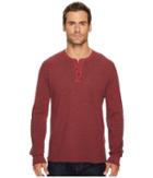 Lucky Brand Lived In Thermal Henley (port Royal) Men's Clothing