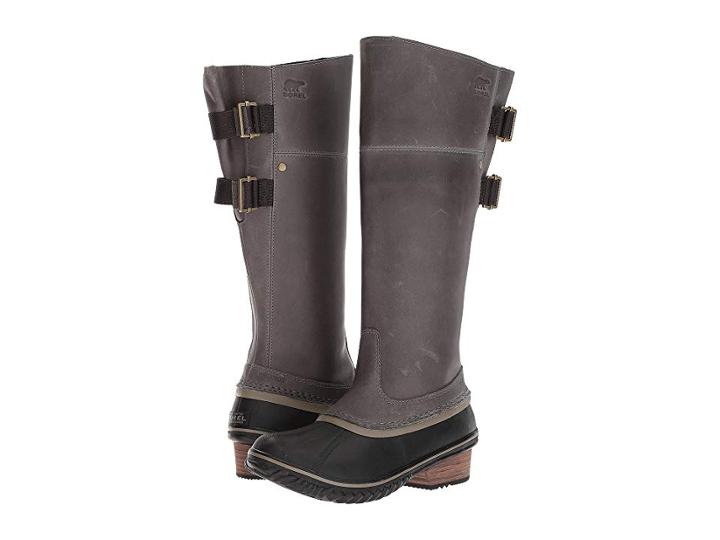 Sorel Slimpack Riding Tall Ii (quarry/pebble) Women's Waterproof Boots