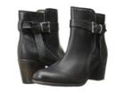 Frye Malorie Knotted Short (black Polished Stonewash) Cowboy Boots