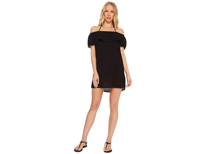 Becca By Rebecca Virtue Modern Muse Dress Cover-up (black) Women's Swimwear