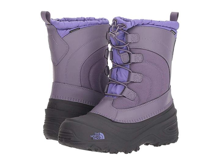 The North Face Kids Alpenglow Iv (toddler/little Kid/big Kid) (purple Sage/dahlia Purple) Girls Shoes