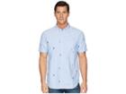 True Grit Island Time Embroidered Paddle Out Shirt (light Chambray) Men's Short Sleeve Button Up