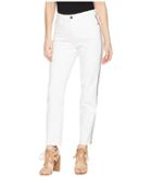 Sam Edelman The Mary Jane High Rise Straight Crop In Laney (optic White) Women's Jeans