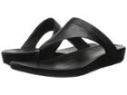 Fitflop Banda Micro-crystal Toe Posttm (all Black) Women's  Shoes