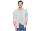 Perry Ellis Slim Fit Dot Print Stretch Shirt (cerulean) Men's Clothing