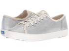 Keds Kickstart Matte Brushed Metallic (silver) Women's Lace Up Casual Shoes
