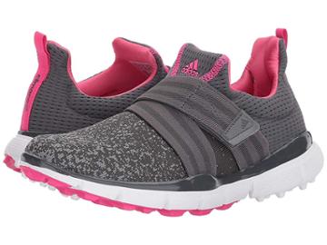 Adidas Golf Climacool Knit (grey Five/grey Four/shock Pink) Women's Golf Shoes