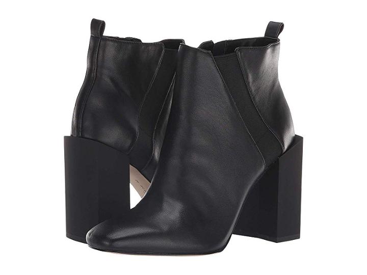 Halston Heritage Peregrun Bootie (black Leather) Women's Boots