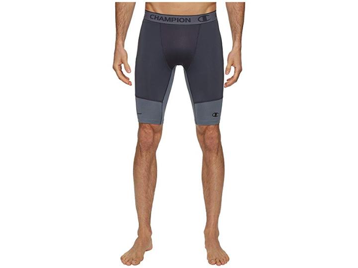 Champion Power Flex 9 Compression Shorts (stealth/stormy Night) Men's Shorts
