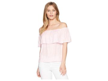 Show Me Your Mumu Brit Brit Top (strawberry Shortcake Gingham) Women's Clothing