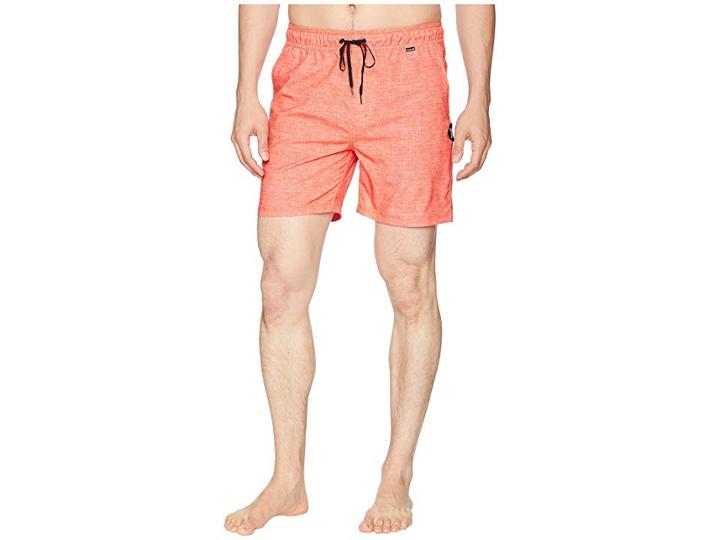 Hurley Heather Volley Shorts 17 (rush Coral) Men's Swimwear