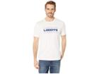 Lacoste Short Sleeve Regular Fit Lacoste 3 Tier Wordplay T-shirt (flour) Men's T Shirt