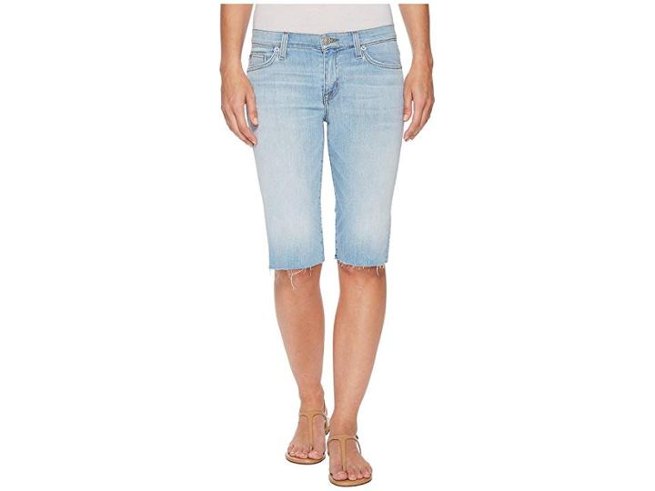 Hudson Jeans Amelia Cut Off Knee Shorts In Closer (closer) Women's Shorts