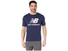 New Balance Essentials Stacked Logo Tee (pigment 2) Men's Clothing