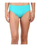 Athena Solids Mid Waist Pants (teal) Women's Swimwear