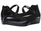 Naot Sincere (black Crinkle Patent Leather/black Velvet Nubuck) Women's Shoes