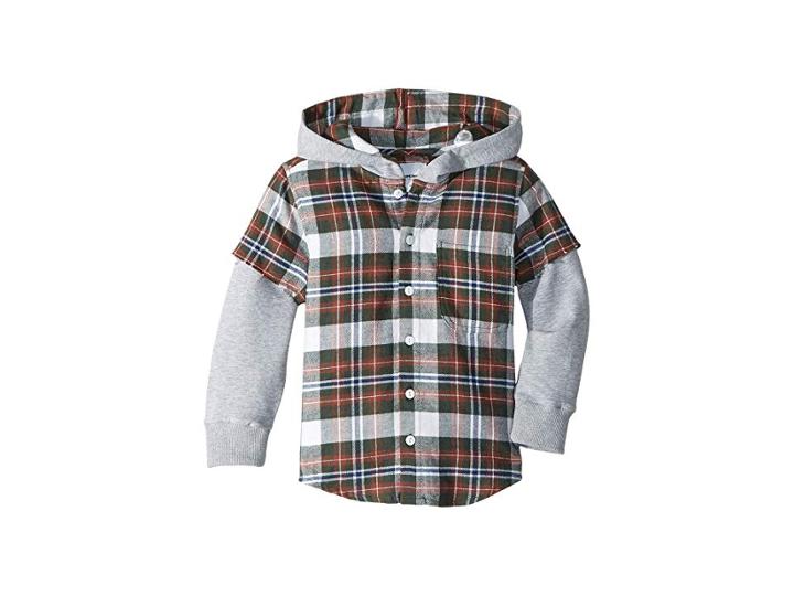 Superism Super Soft Long Sleeve Flannel Spencer Hoodie (toddler/little Kids/big Kids) (green) Boy's Sweatshirt