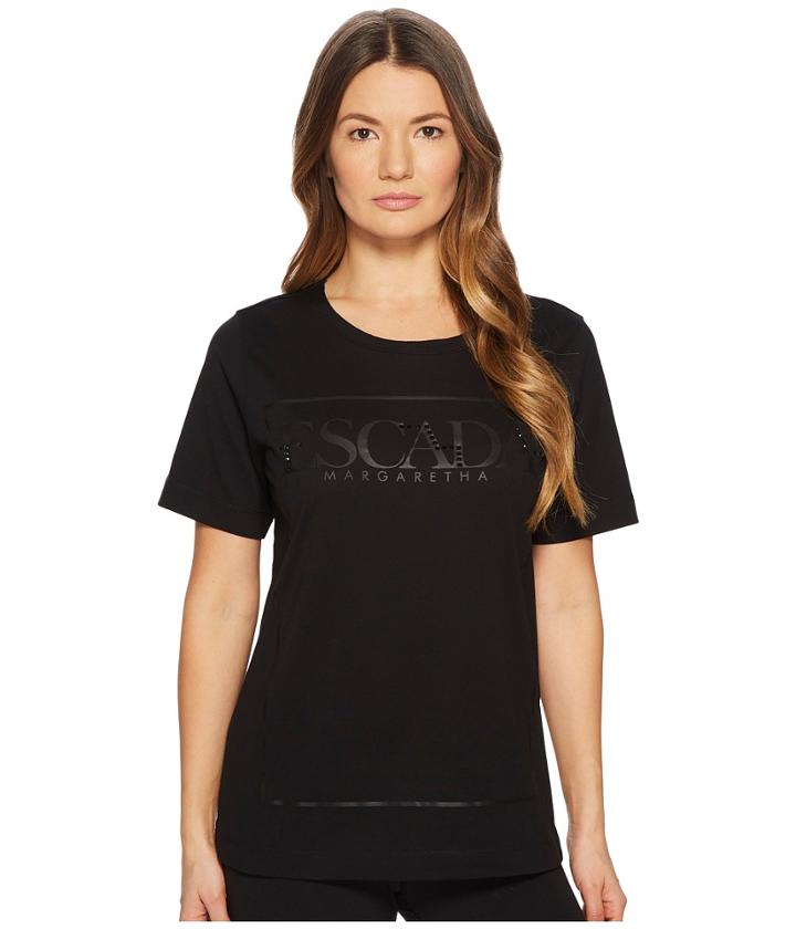 Escada Sport Enoelle Screen Logo Tee (black) Women's T Shirt