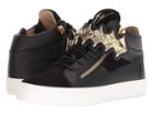 Giuseppe Zanotti May London Gold Bar Sneaker (black) Men's Shoes