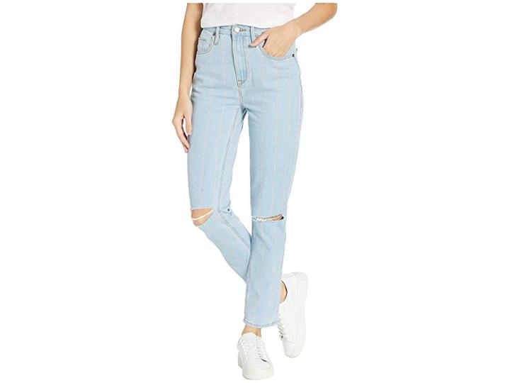Juicy Couture Denim Pinstripe Jeans (blue Chill Washed) Women's Jeans