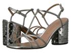 Marc Jacobs Sheena Strap Sandal (silver Metallic Leather) Women's Sandals