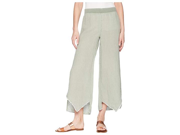 Xcvi Astri Linen Pants (military Olive Pigment) Women's Casual Pants
