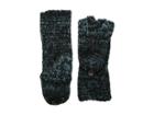Rebecca Minkoff Subtle Mouline Pop Top Mittens (mallard Blue/black/black) Extreme Cold Weather Gloves